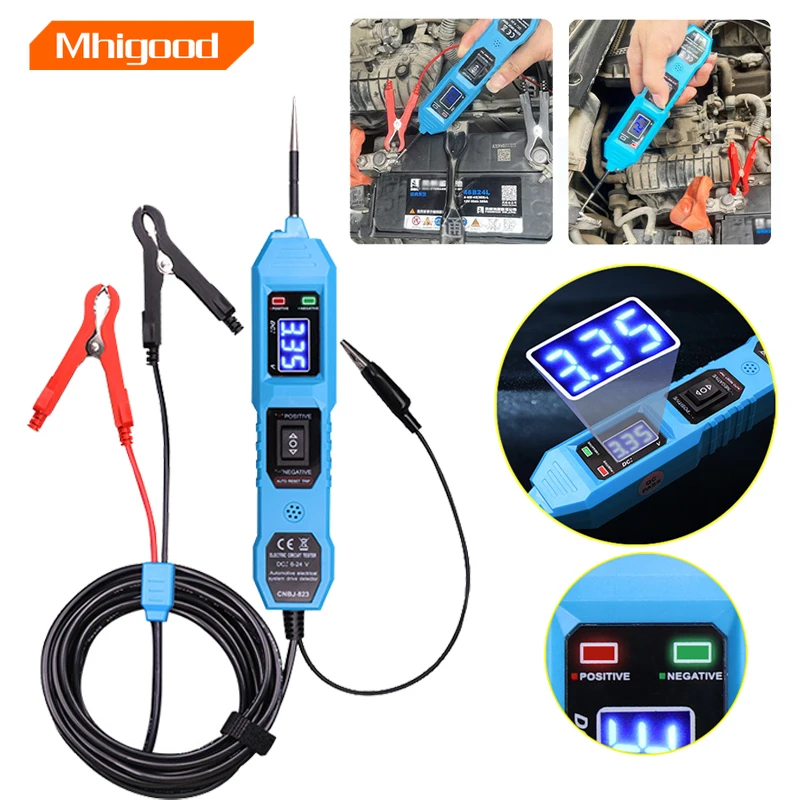 

Voltage Power Test System Probe Detector Car Voltage Tester Test tool Automotive Circuit Tester Digital Test Electric