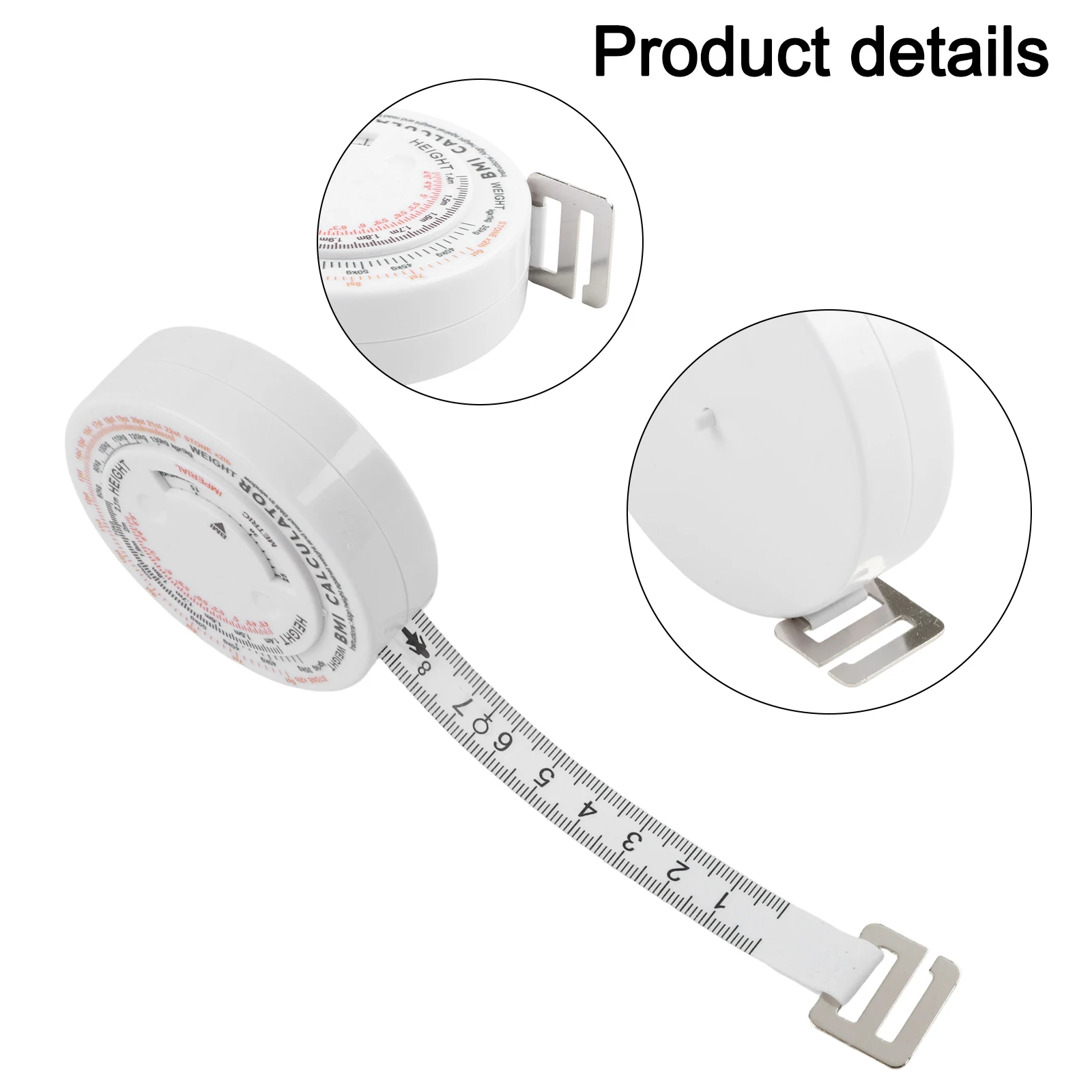 1PC 150cm BMI Body Mass Index Retractable Tape Calculator Diet Tape Measures Tools Multi Functional BMI Tape Measure