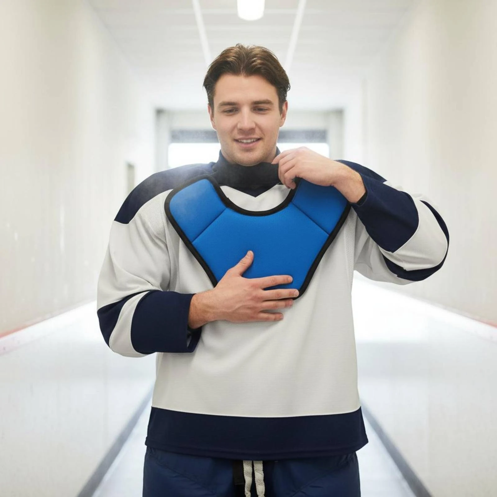 Ice Hockey Neck Guard Padded Ice Hockey Neck Protector Safeguarding Gear Flexible Soft Lining