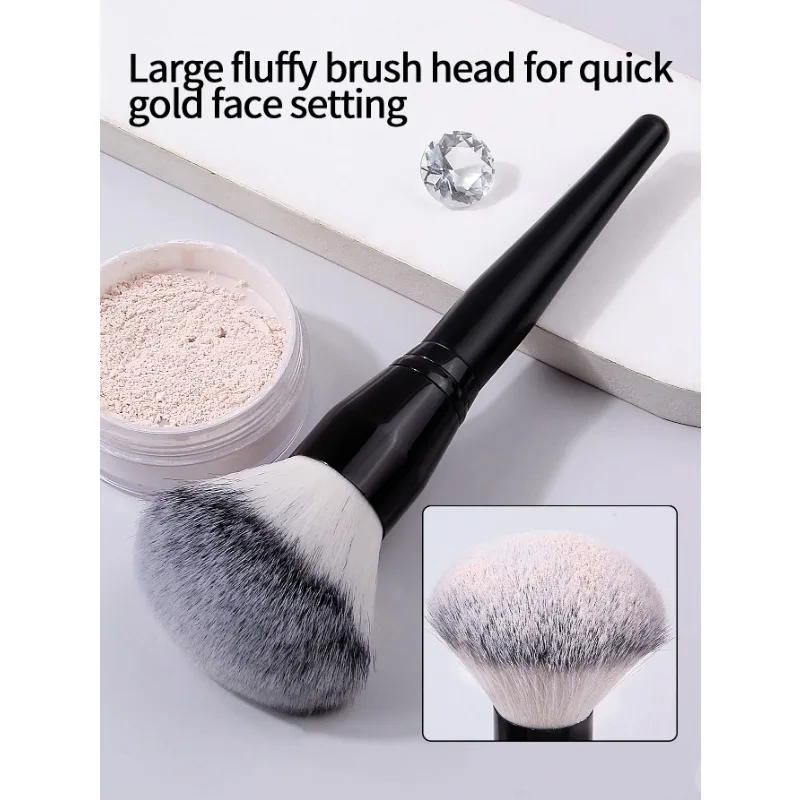 1pc Bestselling profession makeup tools Powder brush Super soft large fluffy Loose powder brush Blush brush does Pink,BLack,Gray