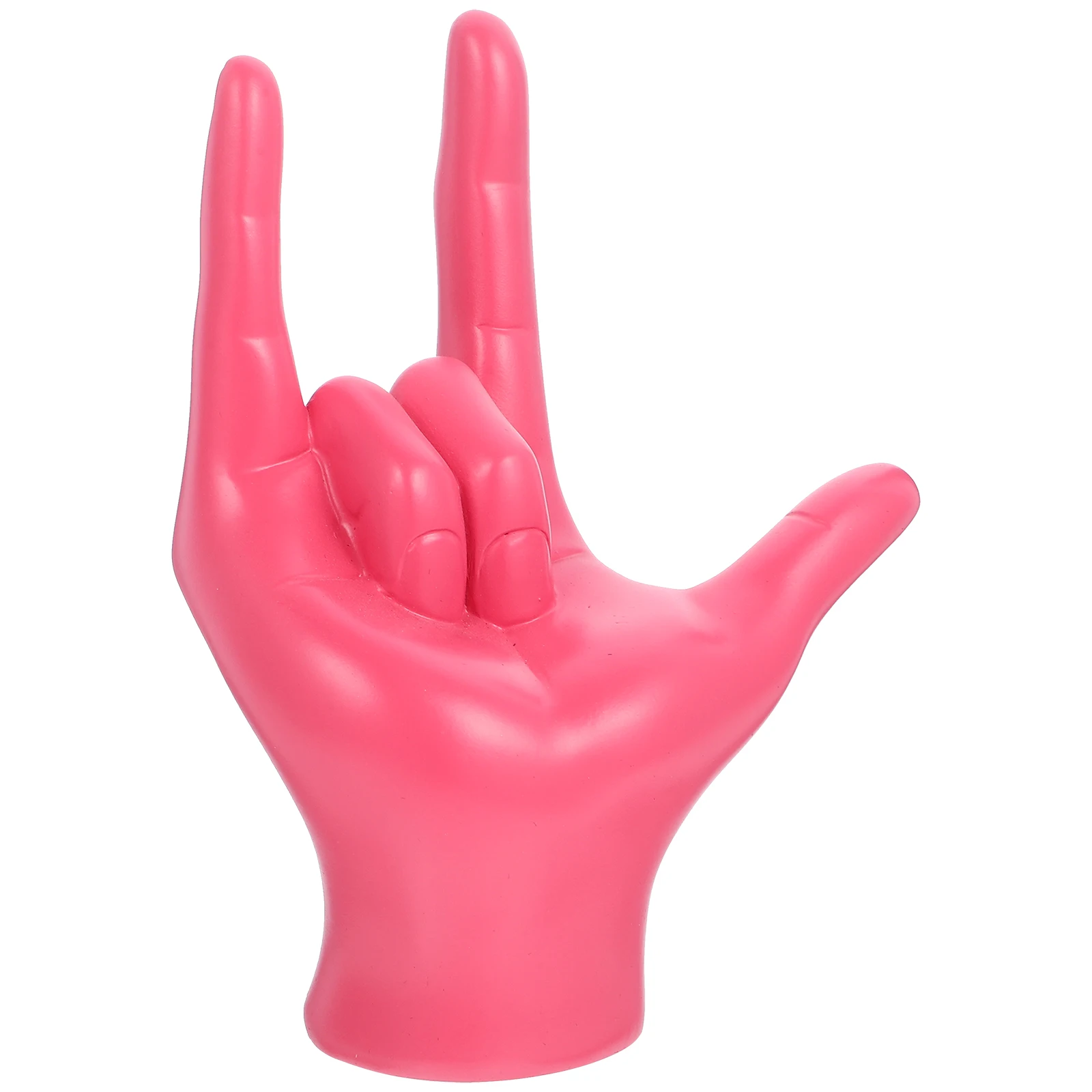 

Gesture Figurine Finger Sculpture Resin Decor Heart Shape Yellow Home Office Desk nament Modern Style Statue Mini Model