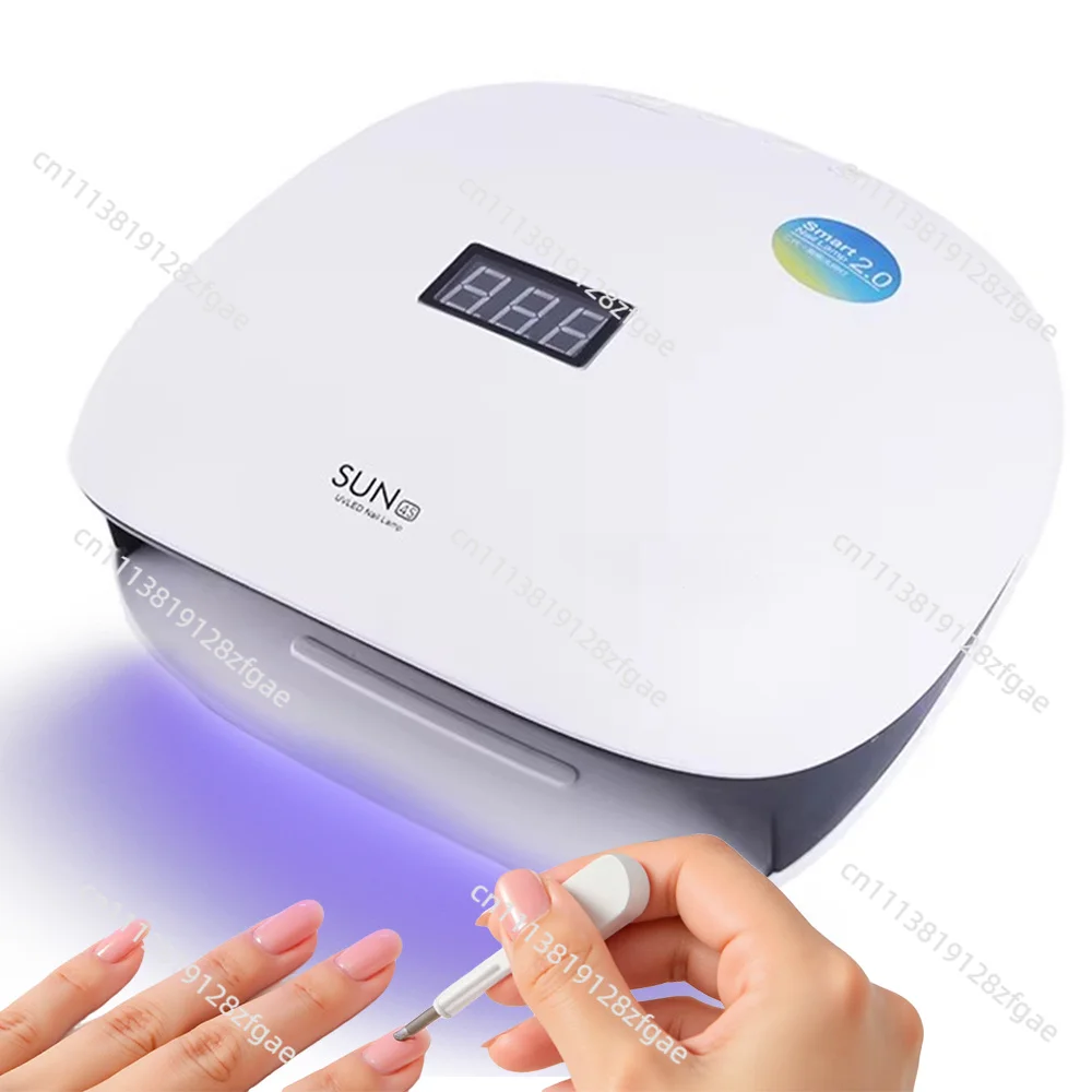 48W Nail Lamp SUN 4S Removable Base Sun 4S Quick Dry Phototherapy Machine Pain-free Mode Nail Shop Dedicated