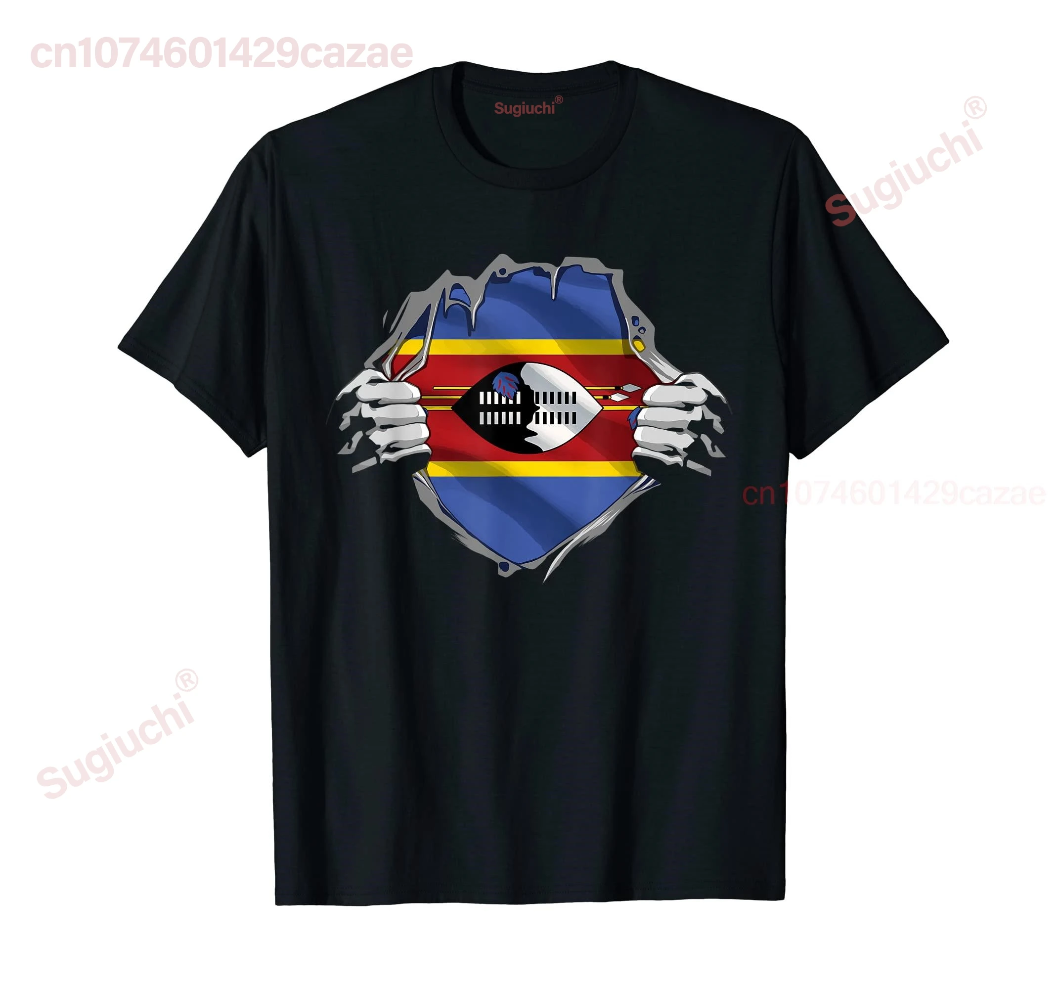 100% Cotton Super Swazi Heritage Proud Eswatini Swaziland Roots Flag T-Shirt MEN WOMEN UNISEX T Shirts Size S-6XL