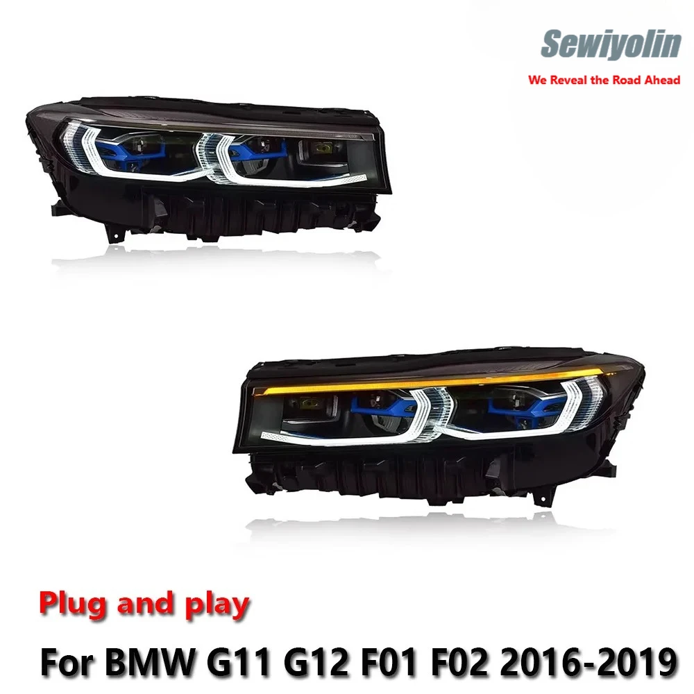 

Car LED Headlight Lamps For BMW G11 G12 F01 F02 2016-2019 Fog DRL Brake Turn Signal Lamp Plug And Play