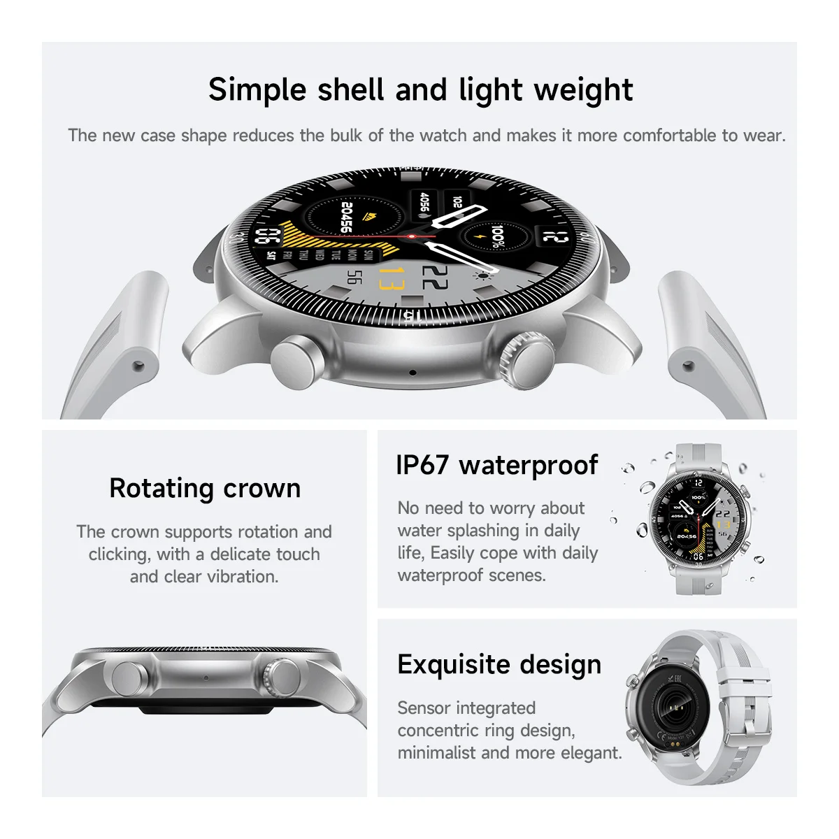 HOCO 1.46 TFT Touch Screen Smart Watch Bluetooth 5.3 Call Version Support Sleep Heart Rate Blood Oxygen Monitoring Sport Watchs view 3