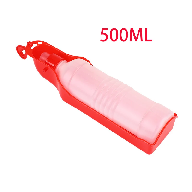 250ml Dog Water Bottle Folding Drinker Plastic Portable Water Bottle Pets Outdoor Travel Drinking Water Feeder Bowl for Dogs