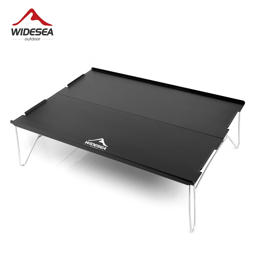 Widesea Camping Table Foldable Aluminium Detachable Desktop Outdoor Picnic Hiking Fishing Travel Ultra Light Portable Furniture