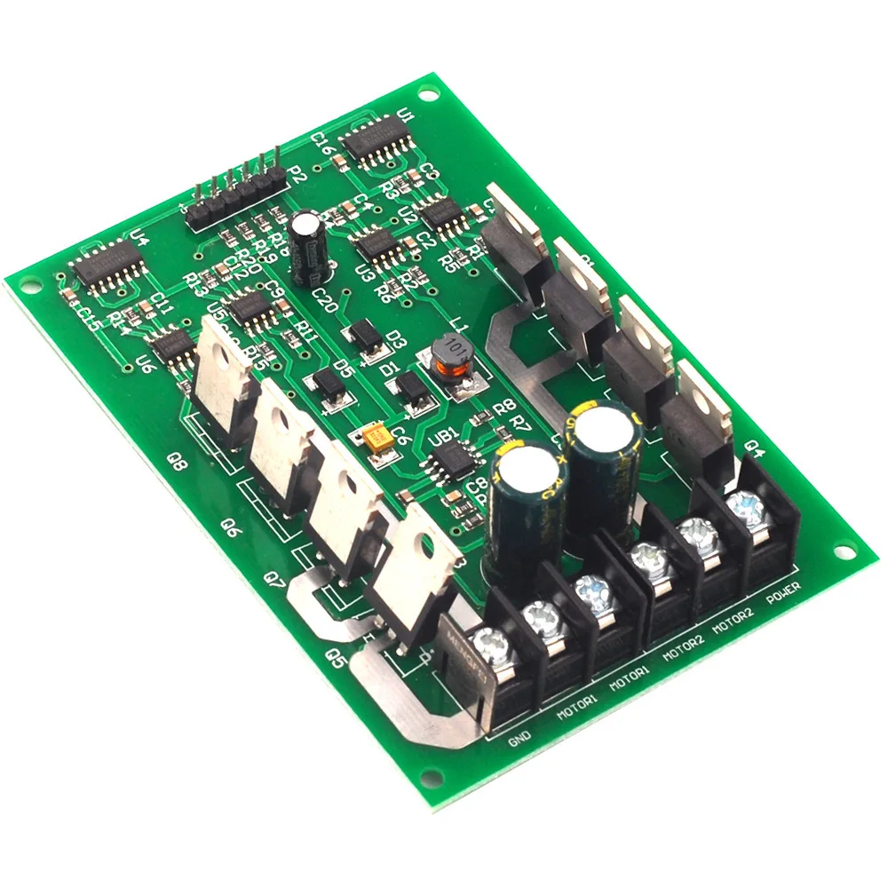 High-Current 10A Dual-Channel Motor Driver High-Power H-Bridge with Brake Function