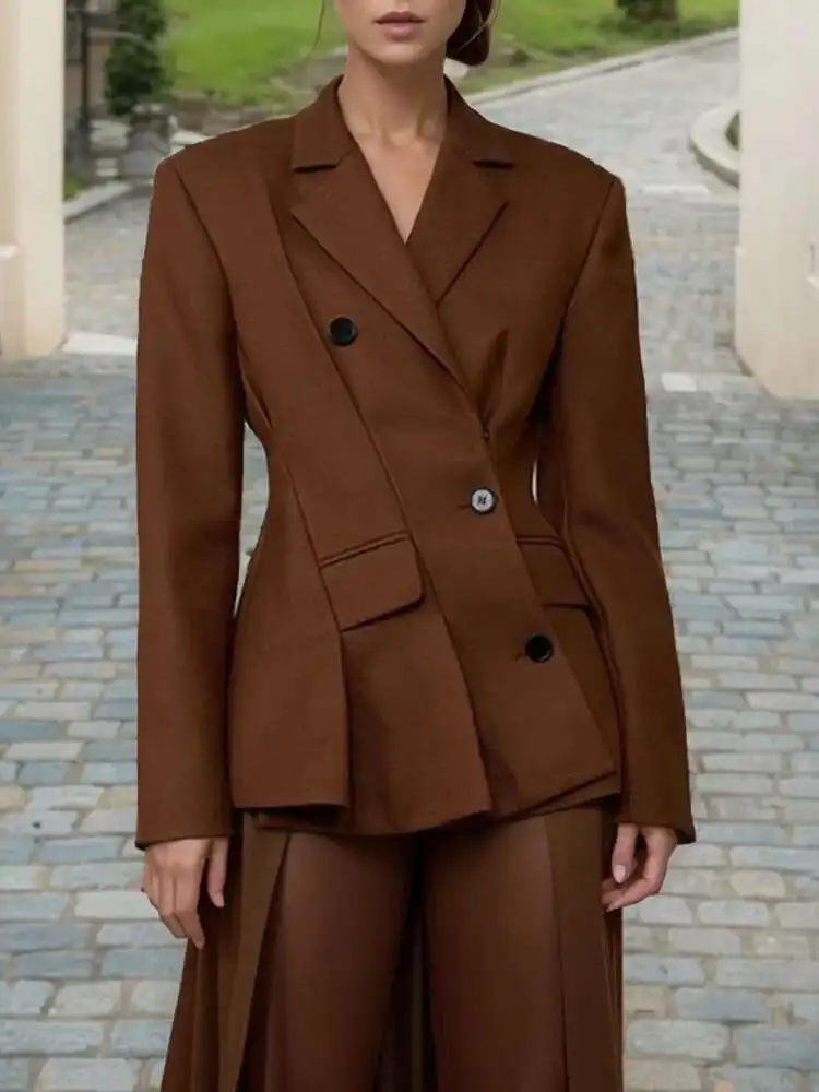 BJTZ Design Sense, Waist Reduction, Deconstruction, Suit Jacket, Women's Slimming Temperament, French High-end Feeling Explosive