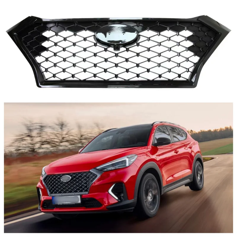 

Car Accessories Black Frame ABS Car Grills Front Grille for Tucson 2019 2020