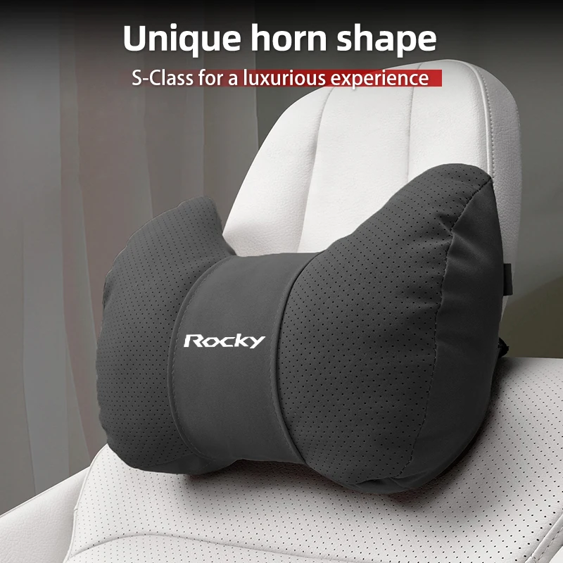 

Car Neck Pillows Leather Pack Headrest Auto Lumbar Support Interior For Daihatsu Terios Sirion Mira Materia Rocky YRV