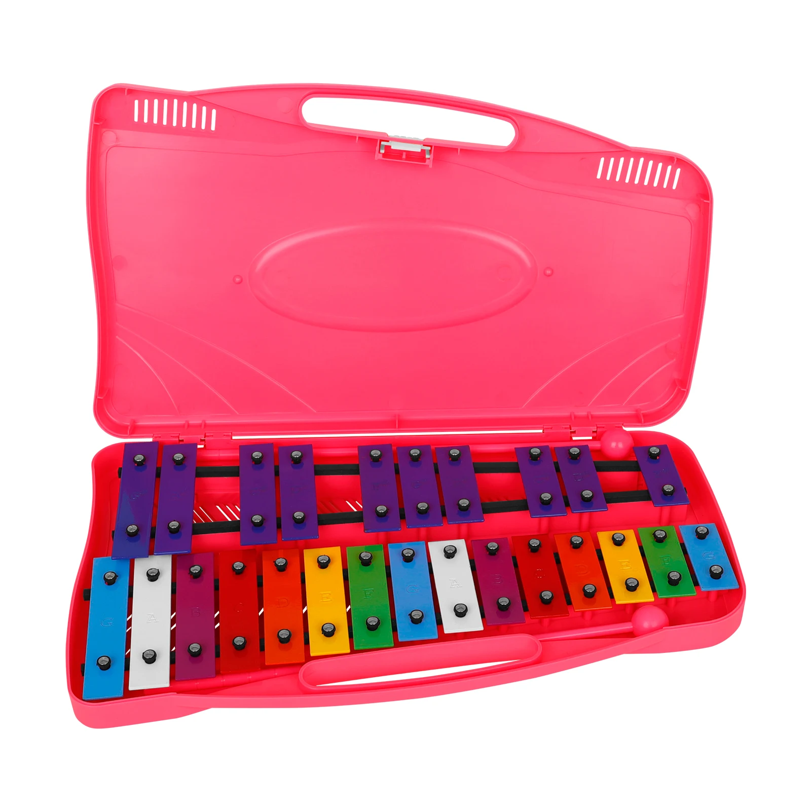 Orff Hammered Dulcimer xylophone Aluminum Plate Piano Hand Tapping the Piano 25-Tone Children's Toys Percussion instrument