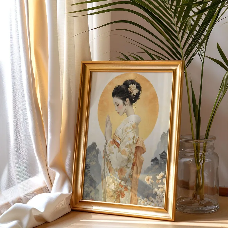 Ukiyo-e نمط اليابانية الآلهة قماش طباعة Amaterasu Benzaiten Inari Raijin الأساطير الجدار ملصق فني للمنزل مكتب ضريح ديكور