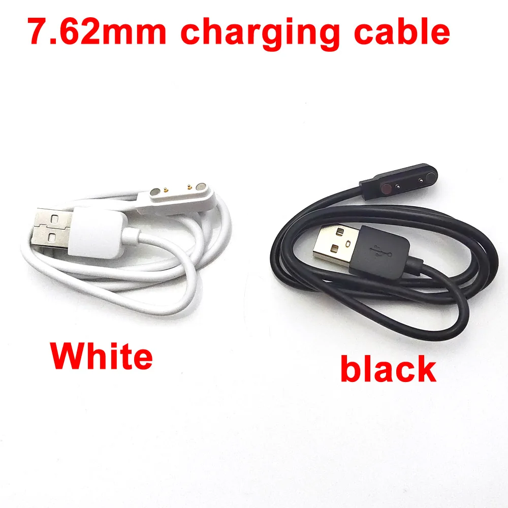 2PIN Magnetic Charging Cable For Smart Watch with Magnetics Plug For 2 Pins Distances 7.62mm Novel Powercharge connector Cables