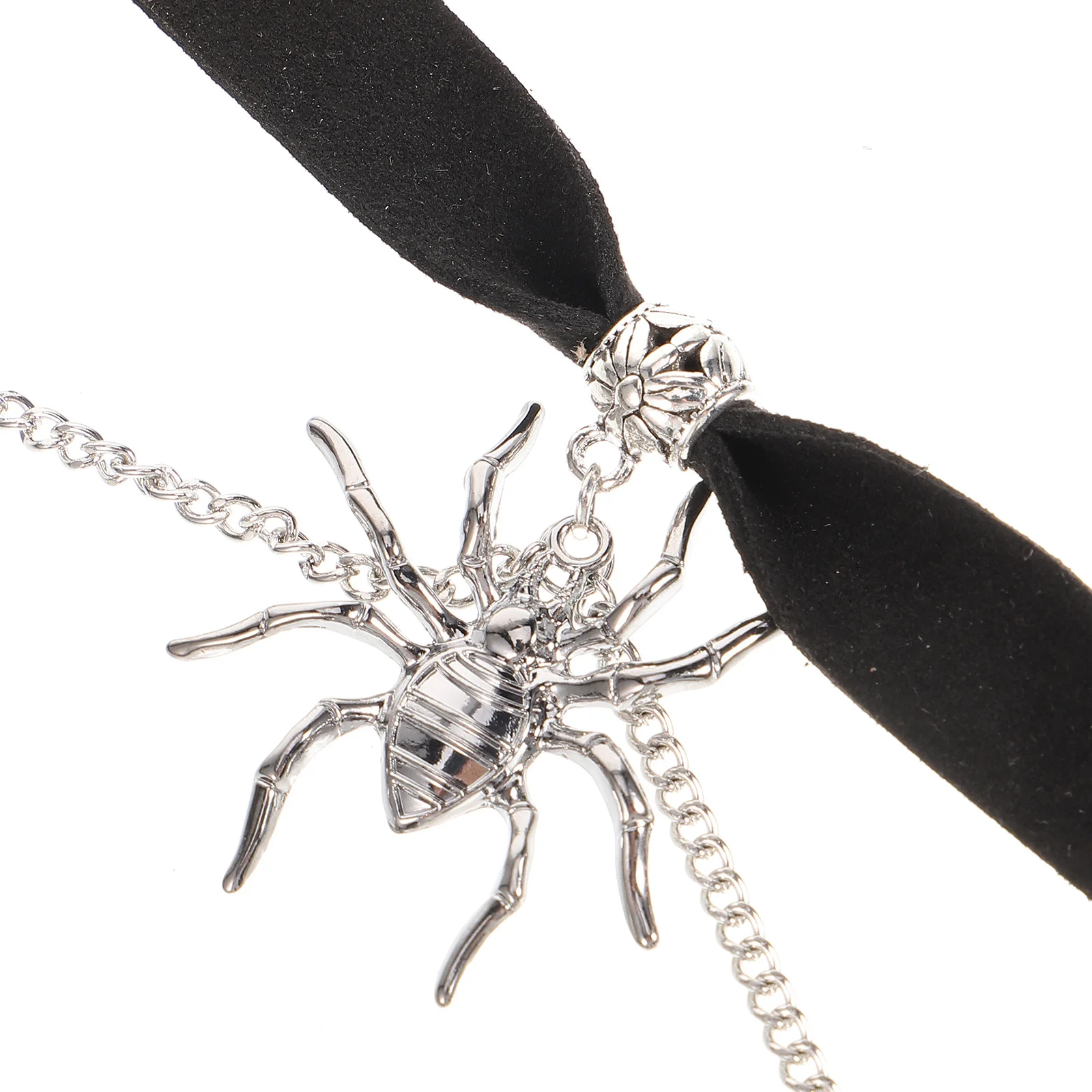 

Ожерелье-чокер с пауком, черное готическое колье для Хэллоуина, вечерние украшения для косплея для женщин и девочек, регулируемые ожерелья в загадочном стиле