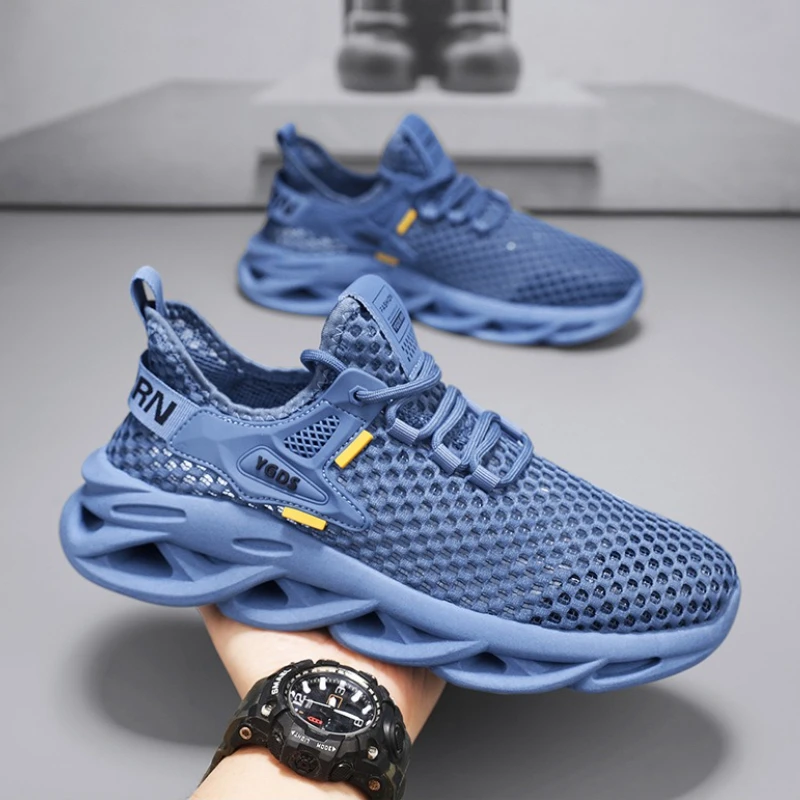

Men's Summer Lightweight Running Shoes Breathable Mesh Sport Sandals Hollow Wading Shoes Men Comfortable Casual Sneakers for Men