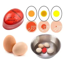 1PCS Cute Resin Boiled Egg Timer Colour Changing Visible Half Cooked Full Cooked Egg Cooker Kitchen Timer Tool