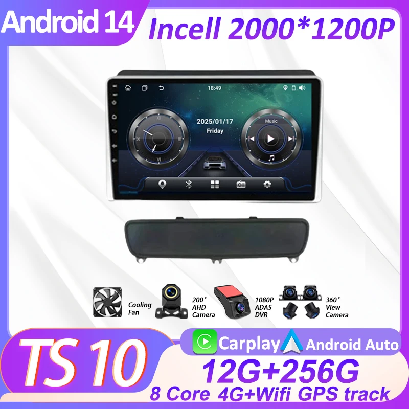 

2Din Android Car Radio Multimedia Player For Kia Sorento 2 II XM 2013-2014 Autoradio CarPlay Navigation GPS Touch Screen 5G Wifi