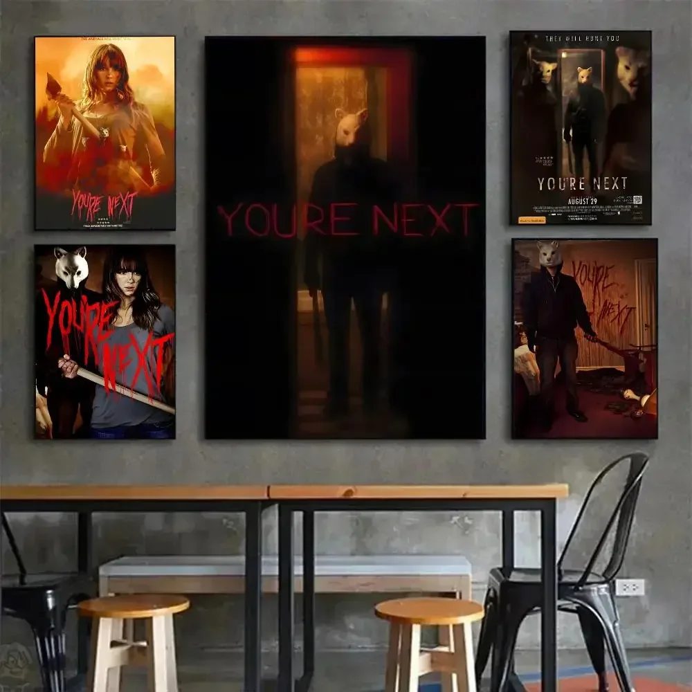 Horror Film You’re Next Poster Painting Wall Art Mural for Living Room Home Decor and Gifts