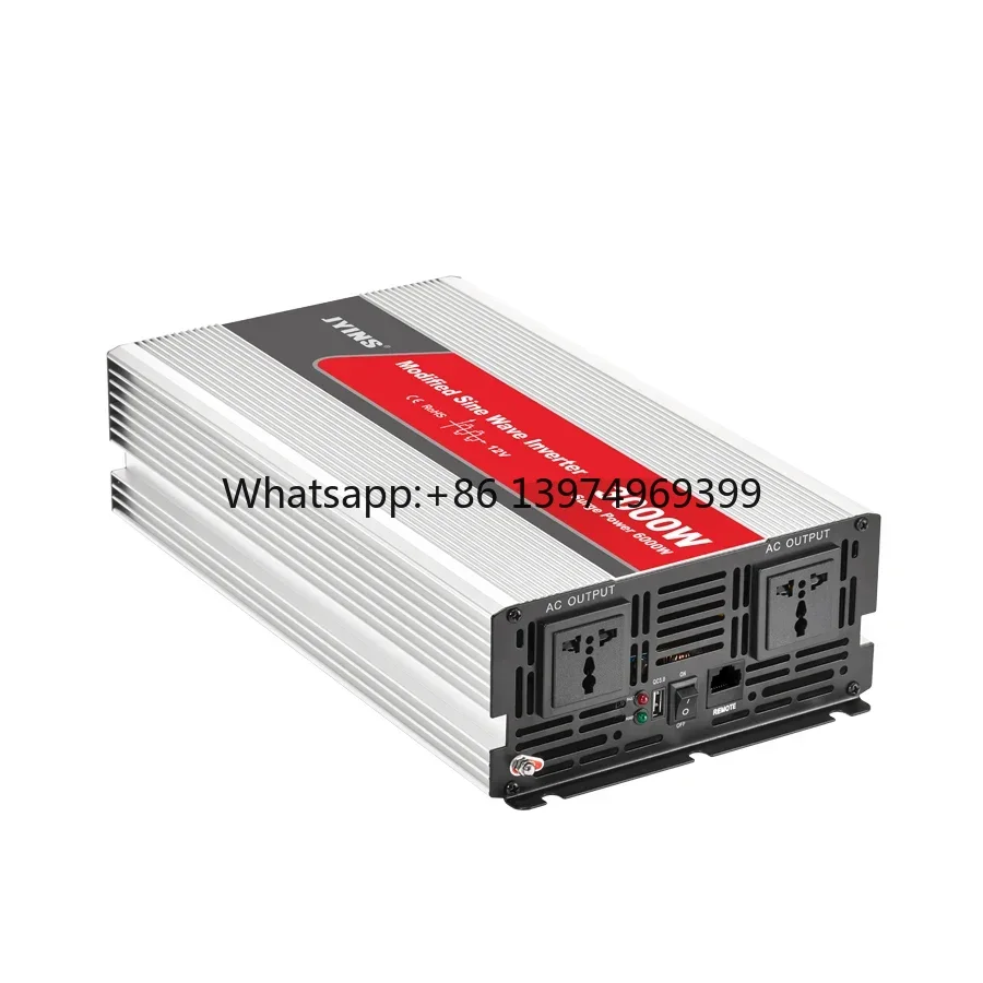 3000W 12v 24v Dc to Ac 110v 220v Modified Sine Wave Power Inverter With Charger