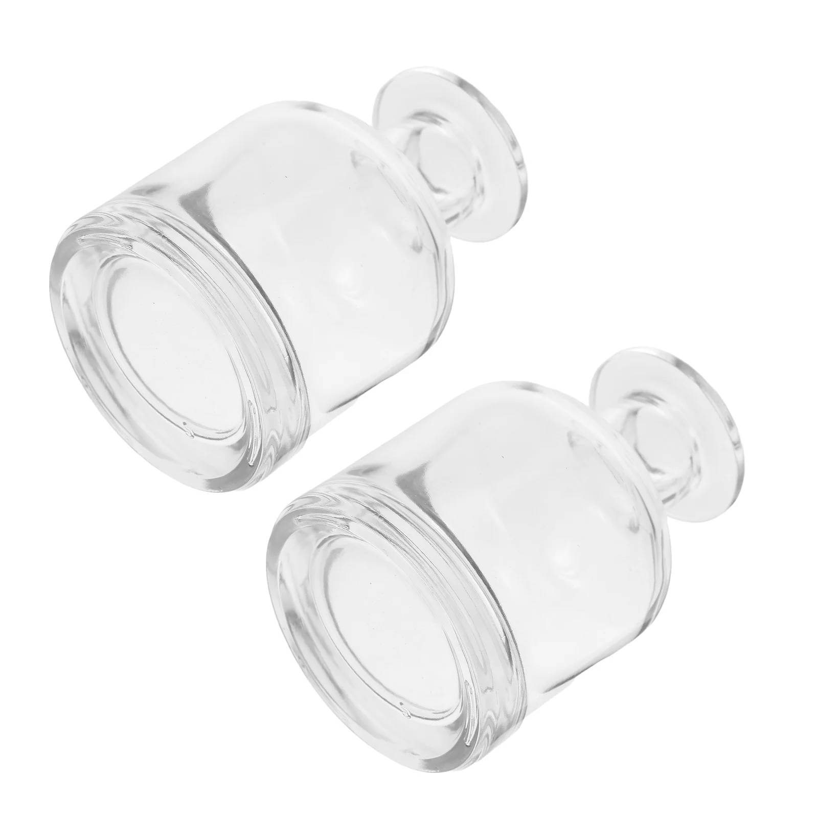 

2Pcs Aroma Diffuser Bottles Glass 150Ml Refillable Transparent Cylindrical Design for Home Car Essential Oil Dispenser