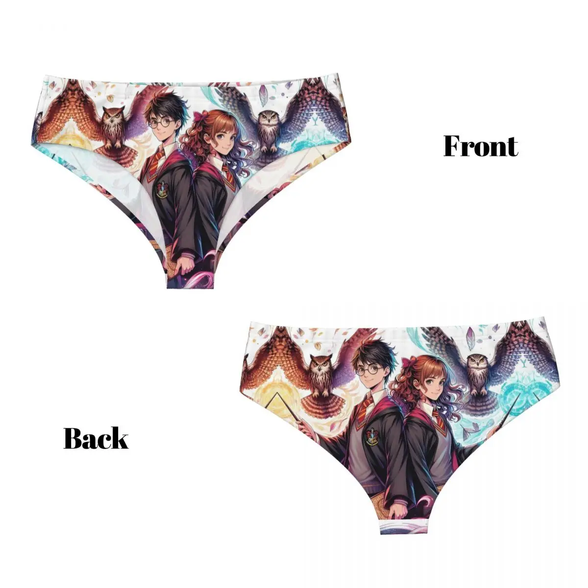 مخصص H-Harryes الأفلام الهزلية سراويل قصيرة المرأة تمتد الملابس الداخلية