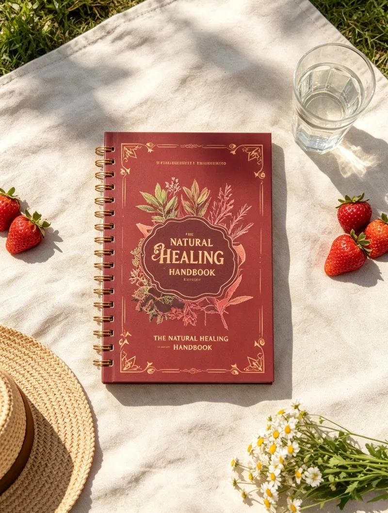 2‑Pack The Natural Healing Handbook Spiral Book Simple Herbal Remedies Recipes Home Self‑Care Health Guide for Adult