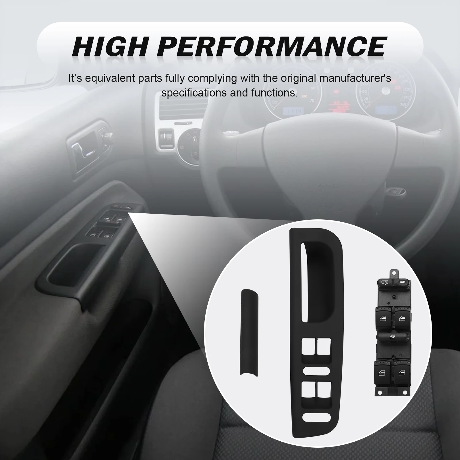 3B1867171E Interior Door Handle Lifter Switch Bracket Caps 1J4959857D For Passat B5 Bora Golf 4 MK4 Seat Leon Toledo 1999-2004