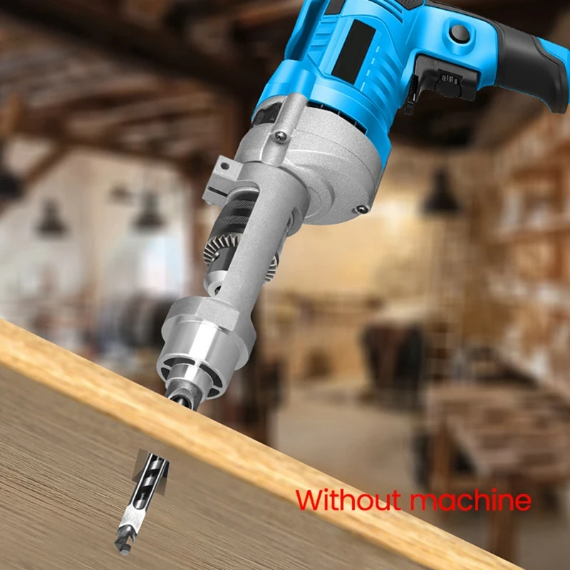 Square Hole Drill Bit Adapter Drill Bit Fixing Bracket Attachment Joint Mortiser Bit For Hand Electric Drill