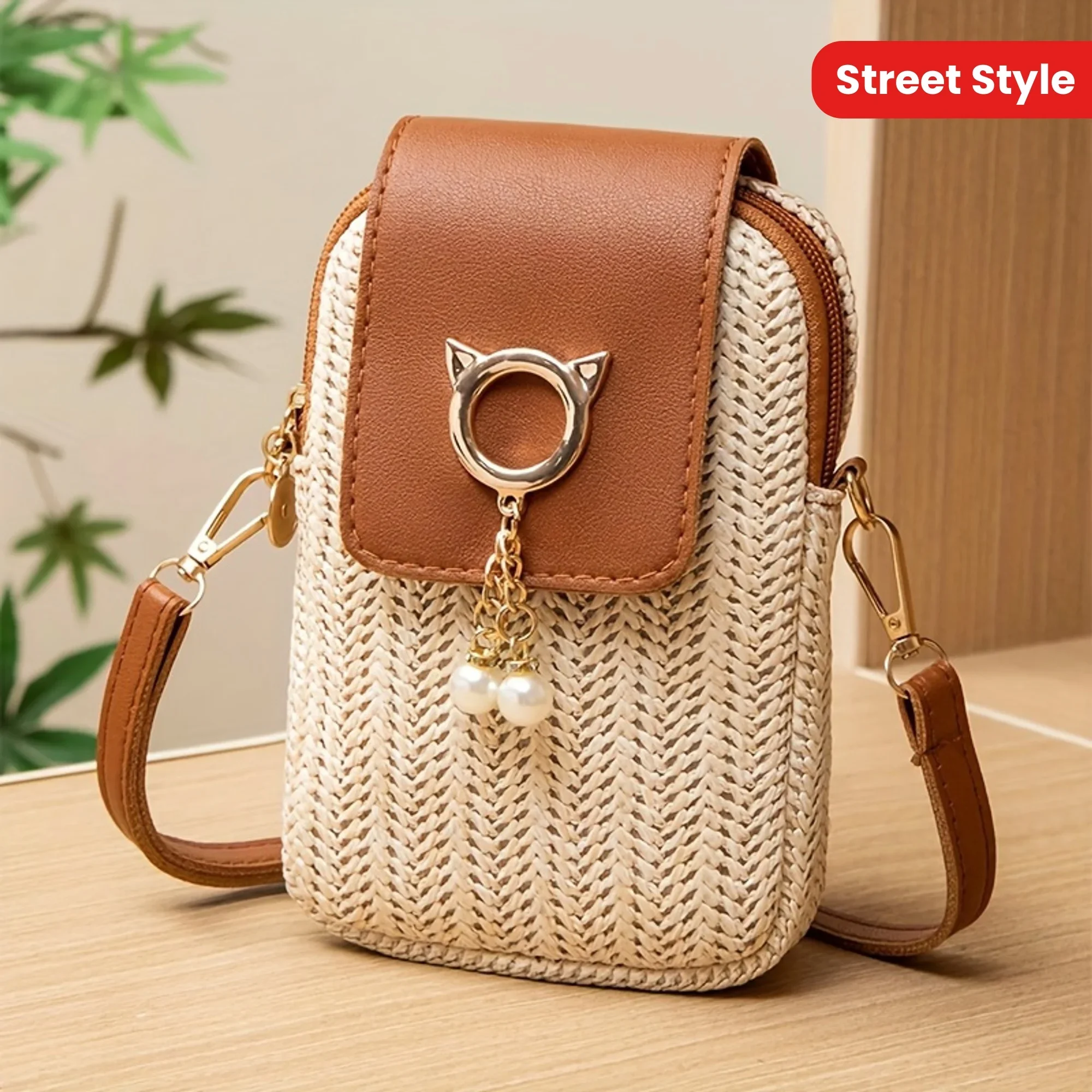 

Casual Street Style Cute Mini Crossbody Phone Bag Suitable for Women Outing Party Vacation Suitable for People Over 15 Years Old