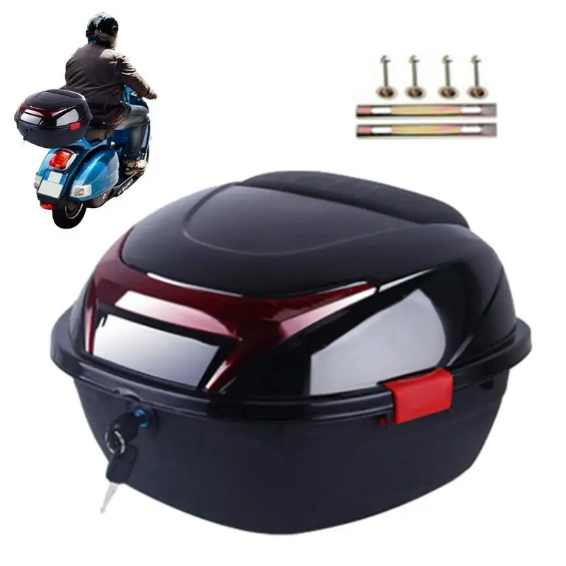 

Motorcycle Luggage Box Motorbike Trunk Storage Top Carrier Ergonomic Case Waterproof Motorcycle Organization Case For Storing