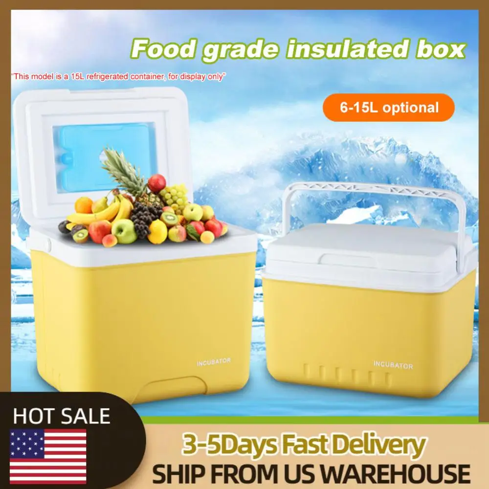 

6-литровый изолированный контейнер для льда, многофункциональное портативное ведро для льда, жесткий уличный холодильник для кемпинга, пляжа, пикника