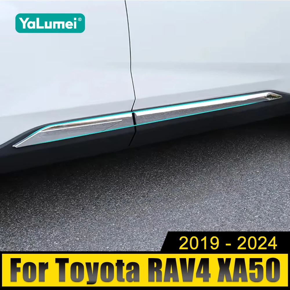 

Гибридный корпус автомобиля из АБС-пластика для Toyota RAV4 XA50 2019 2020 2021 2022 2023 2024 Защита от царапин молдинг отделка наклейка