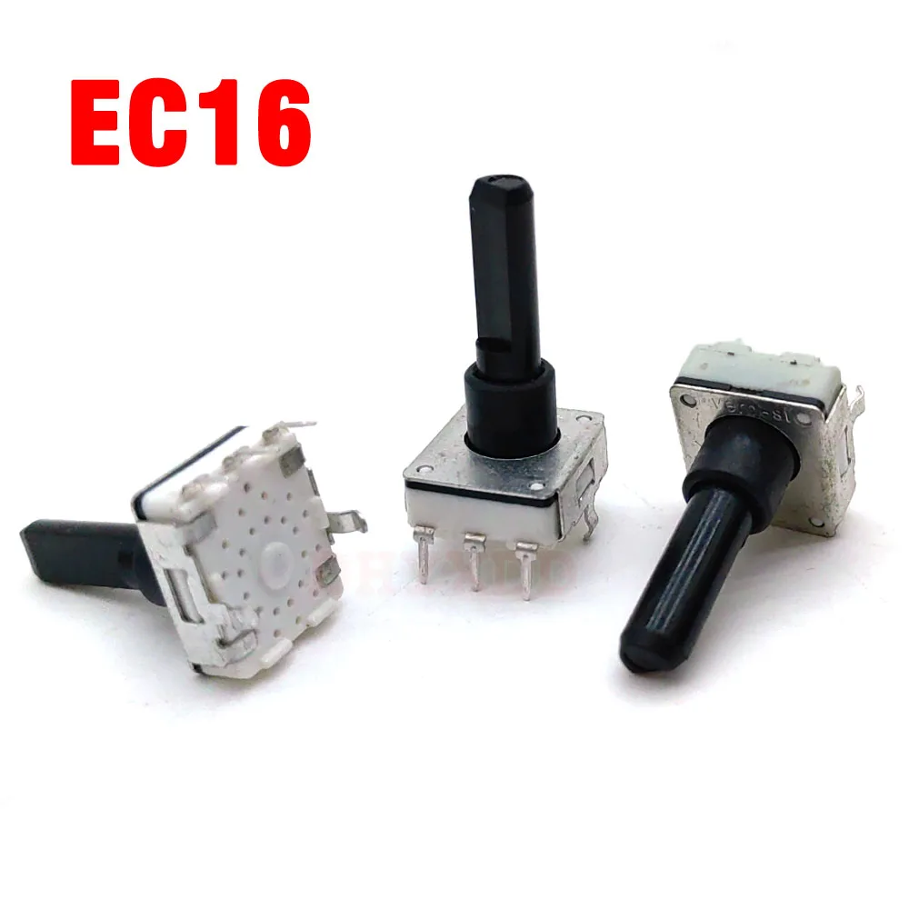 1PCS EC16 Encoder For Rotary Washing Machine Knob 12 Oositioning 12 Pulse Point Shaft Length 25mm Half Shaft