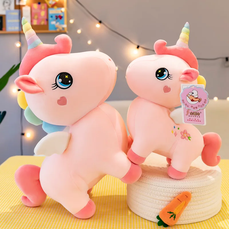 30-40cm Kawaii unicorno Pony bambola peluche bambini regalo di compleanno bambola cuscino/cuscino regalo di natale per la famiglia e gli amici