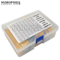 2600PCS/LOT 130 Values 1/4W 0.25W 1% Metal Film Resistors Assorted Pack Kit Set Lot Resistors Assortment Kits Fixed Resistor