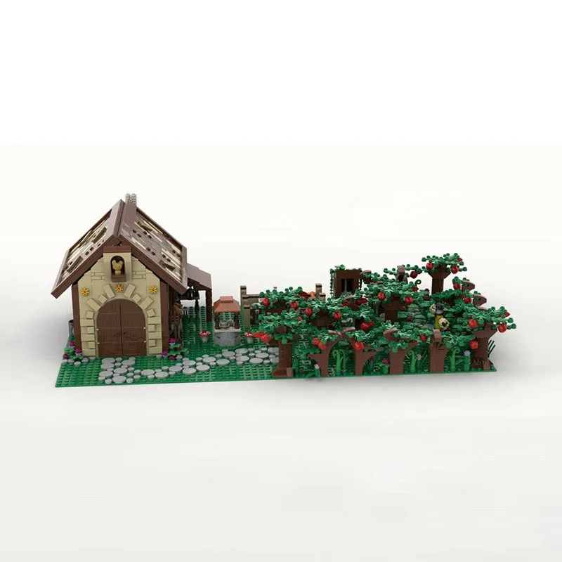 مزرعة نموذج Moc قوالب بناء وحدات المقصورة السرية/نموذج المختبر التكنولوجيا كتل عيد الميلاد لتقوم بها بنفسك لعبة هدايا البناء #2