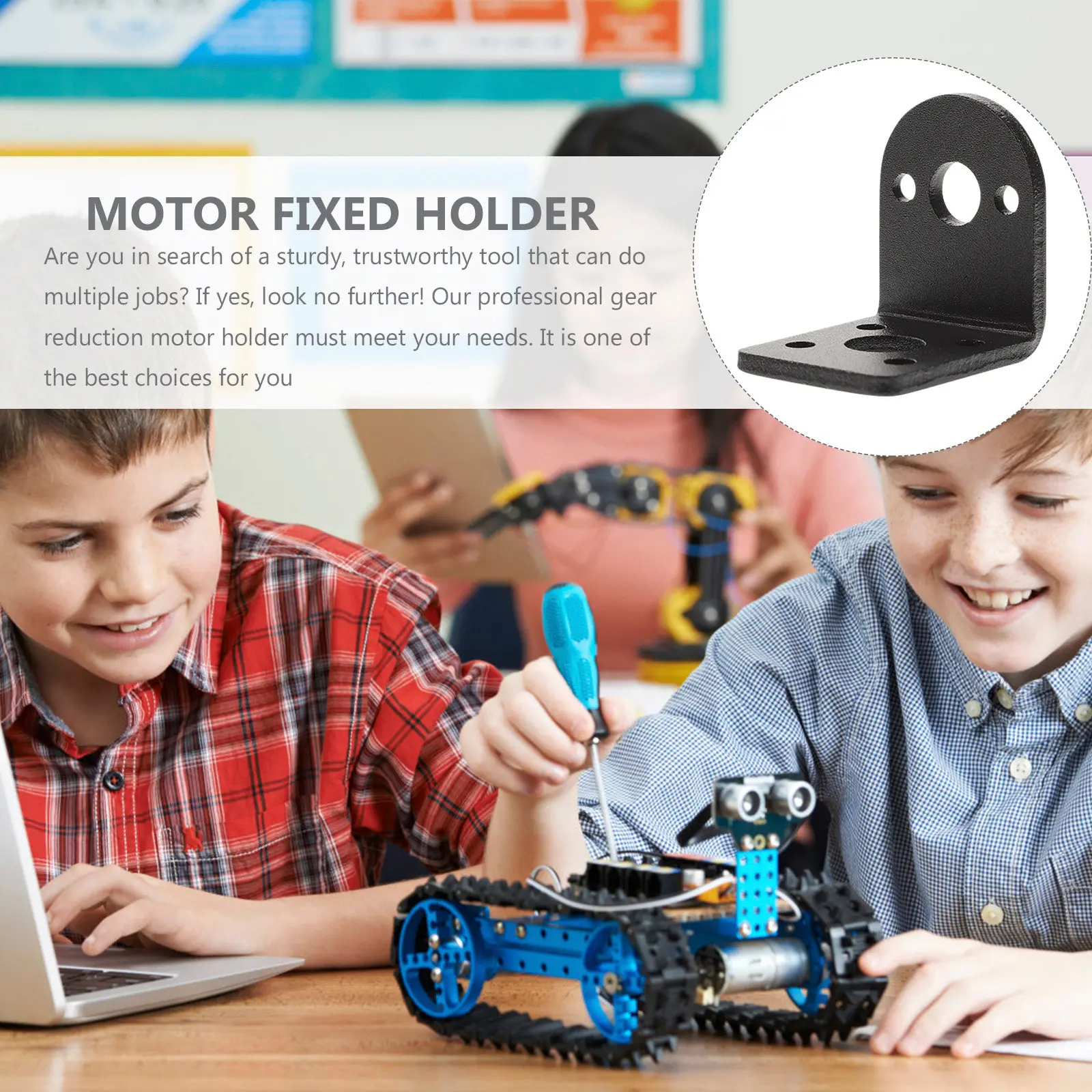 

1Set Gear Motor Mounting Bracket Solid Iron Anti-Rust High Rigidity Support for 25Mm Small Dc Motor Series Holder Base
