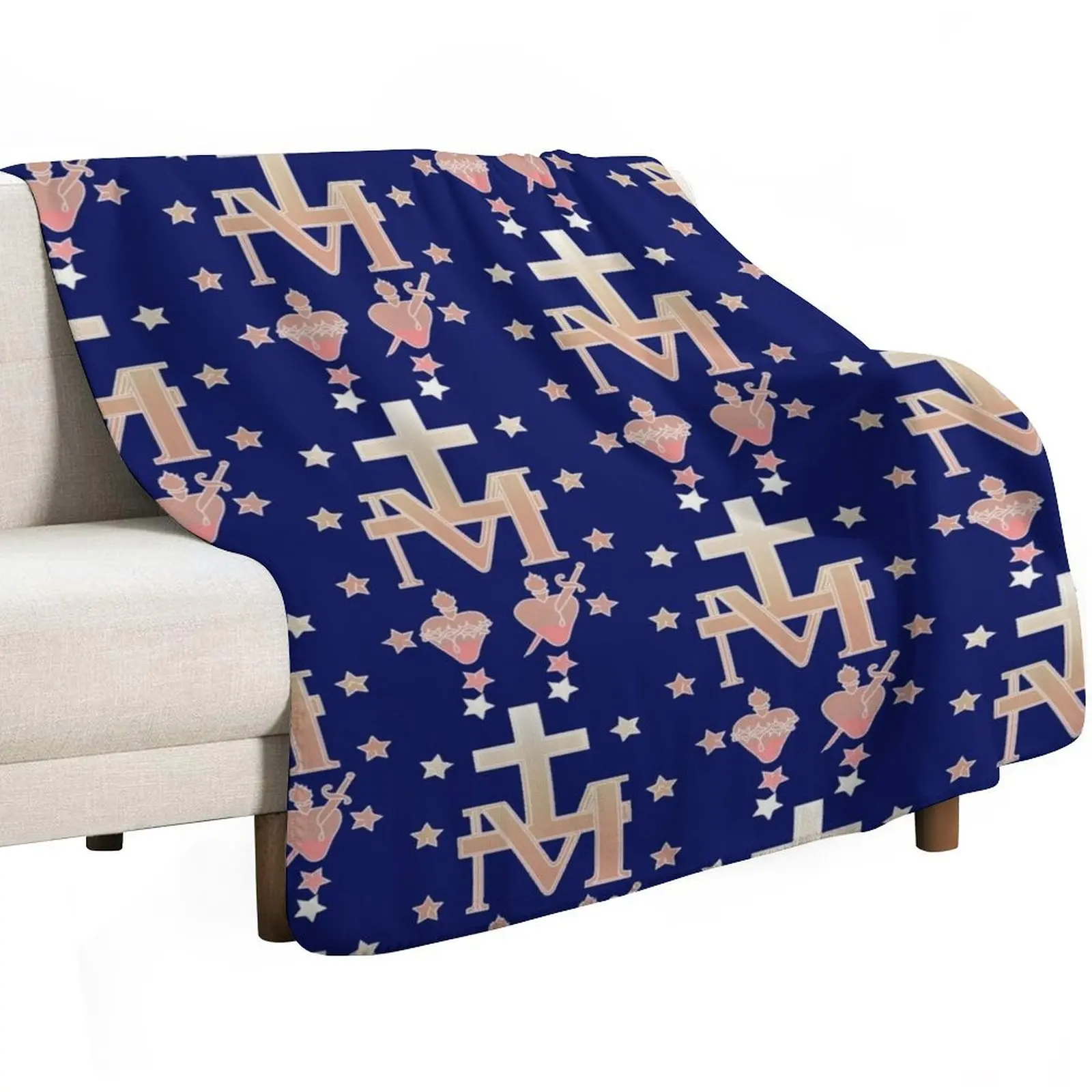 Miraculous Medal (M??daille miraculeuse) Medal of Our Lady of Grace Throw Blanket Hairy Vintage Loose Heavy bed plaid Blankets