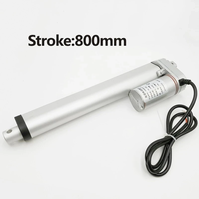 Electric Linear Actuator 12V/24V DC Motor 800mm Stroke Linear Motion Controller 100/200/300/500/750/800/900/1100/1300/1500N