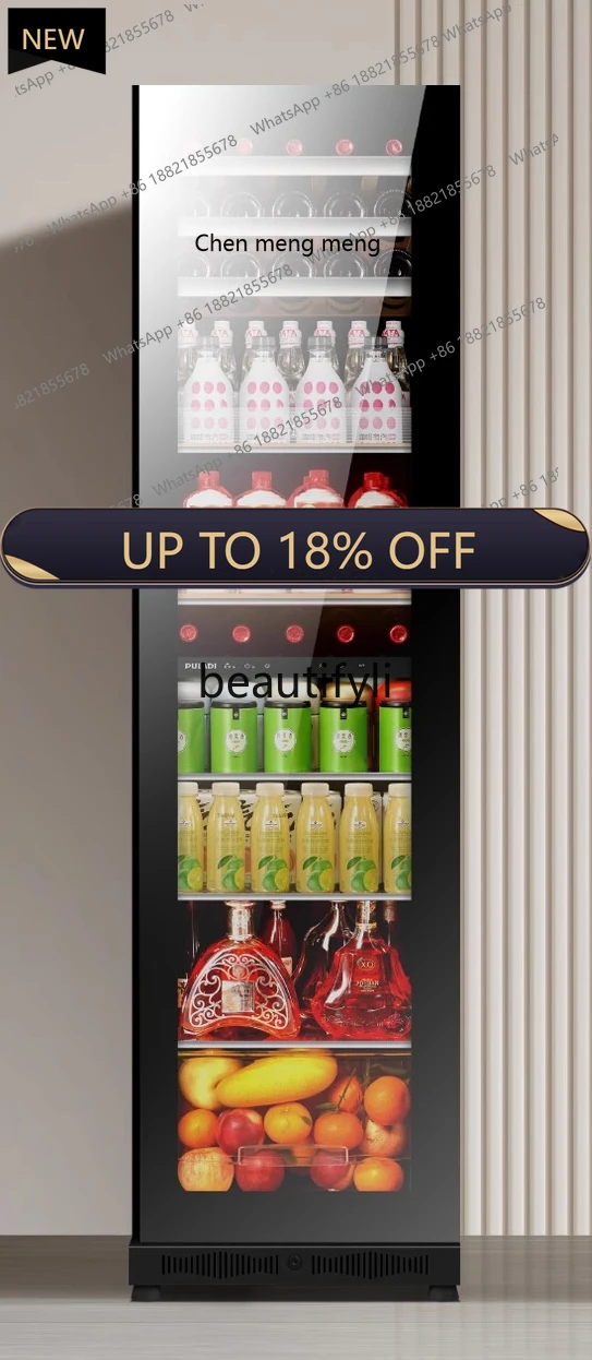 

New arrive Frequency conversion ice bar Home living room Office tea and red wine constant temperature embedded refrigerator