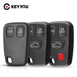 KEYYOU Dla Volvo S40 S60 S70 S80 V40 V70 C70 XC90 XC70 Zamiennik 2/3/4 Przyciski Zdalny kluczyk samochodowy Obudowa Pokrowiec