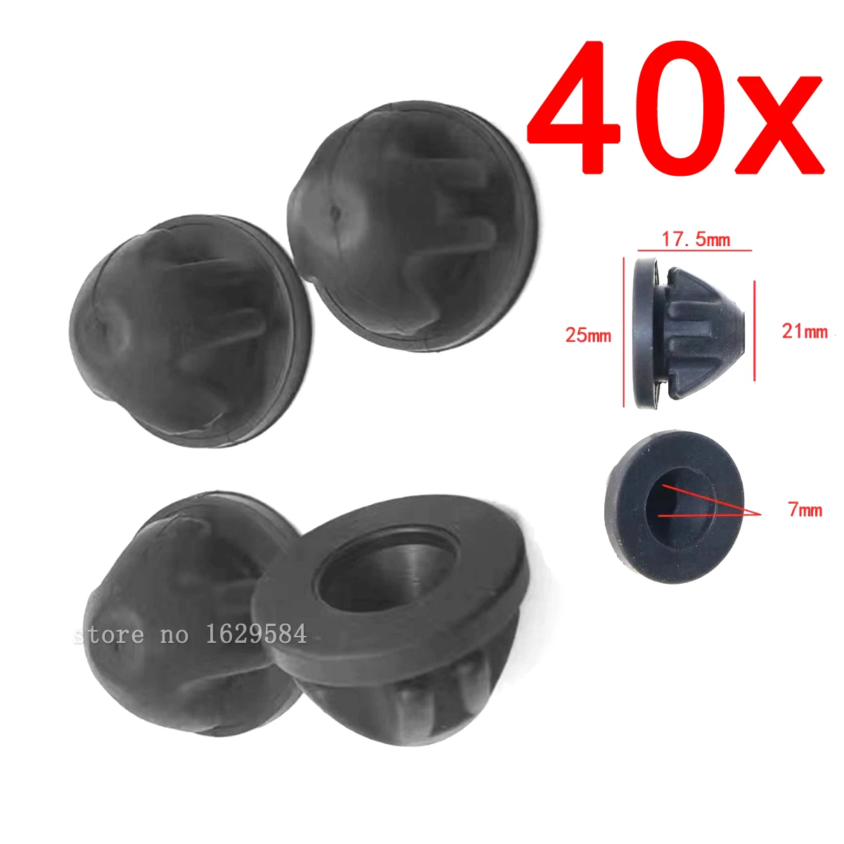 

40X Engine Cover Trim Rubber Mount Grommet Bush Bump Stop 11127614138 For BMW