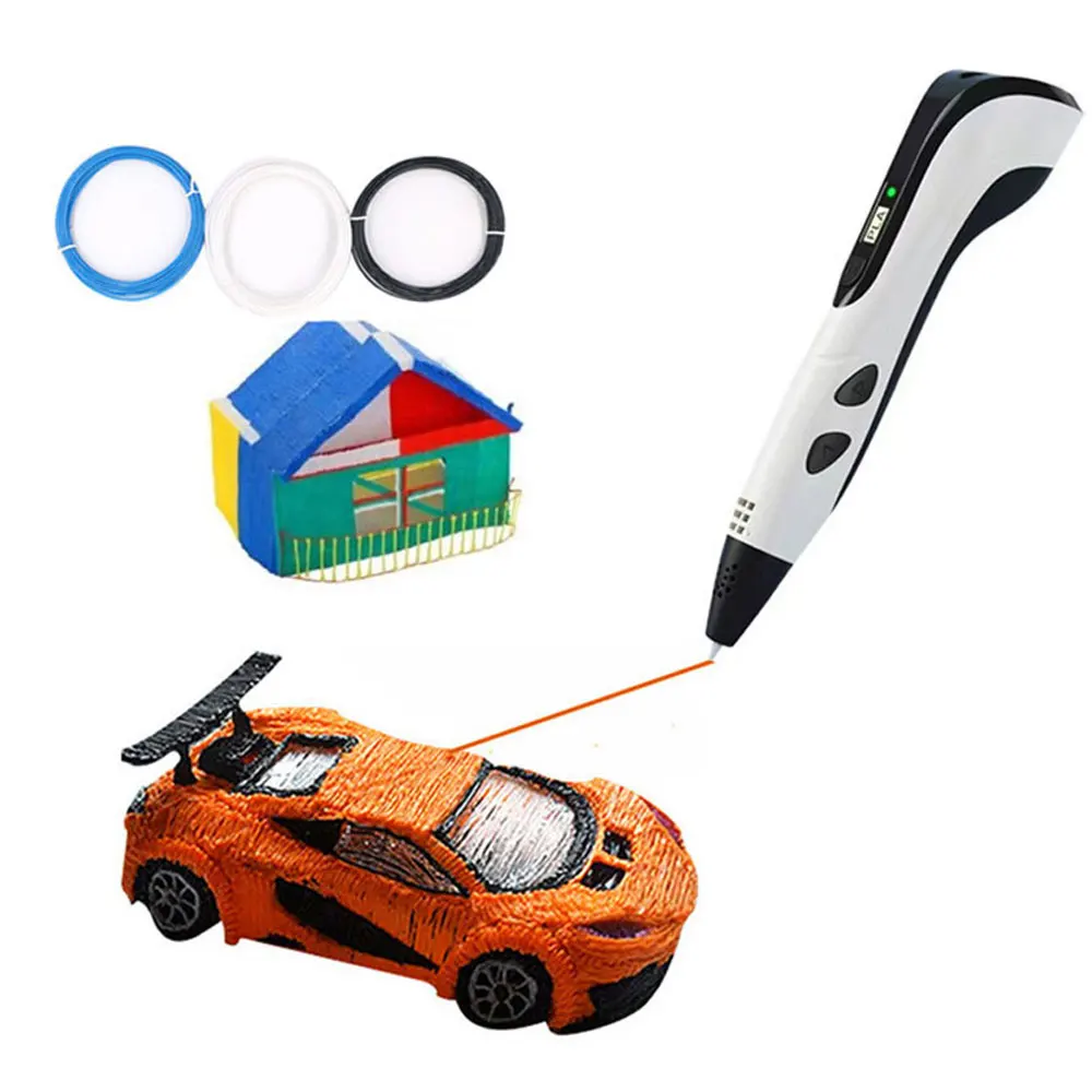 The New 3D Drawing Printing Pen for Children with LCD Screen Compatible PLA Filament Toys for Kids Christmas Birthday DIY Gift