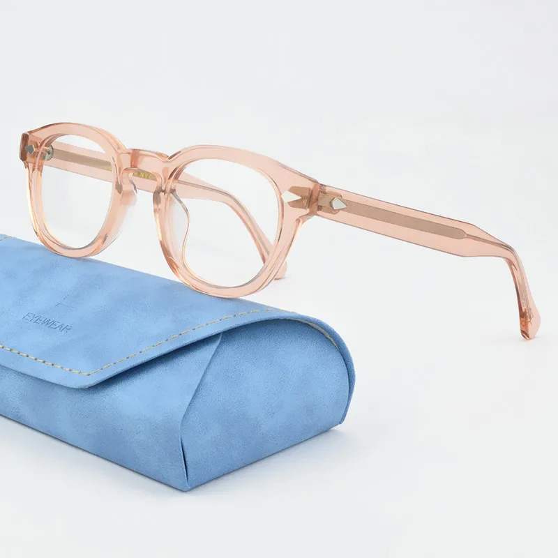 2025 Retro Eyeglasses Frames for Men Johnny Depp High Quality Acetate spectacle Women Luxury Brand Vintage Glasses Frame Lemtosh image 3