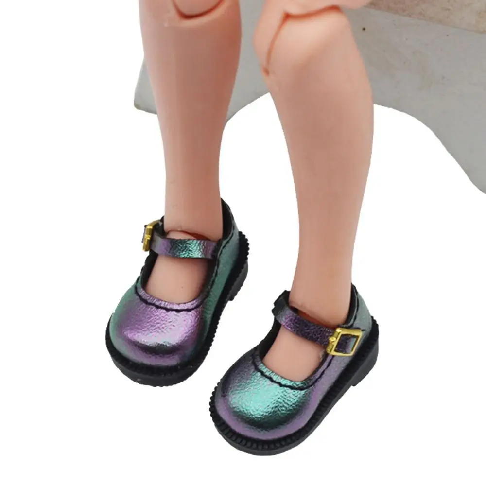 PU Leather 10cm Cotton Doll Shoes Lightweight Shoes Doll Doll PU Leather Shoes Cute 1 Pair Leather Boots Children Toys