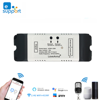eWeLink Smart Rolling Door Switch,2 4 Channel Wifi Relay,DC 12V 24V 32V AC 110V 220V Curtain Motor Inching Self Locking Module
