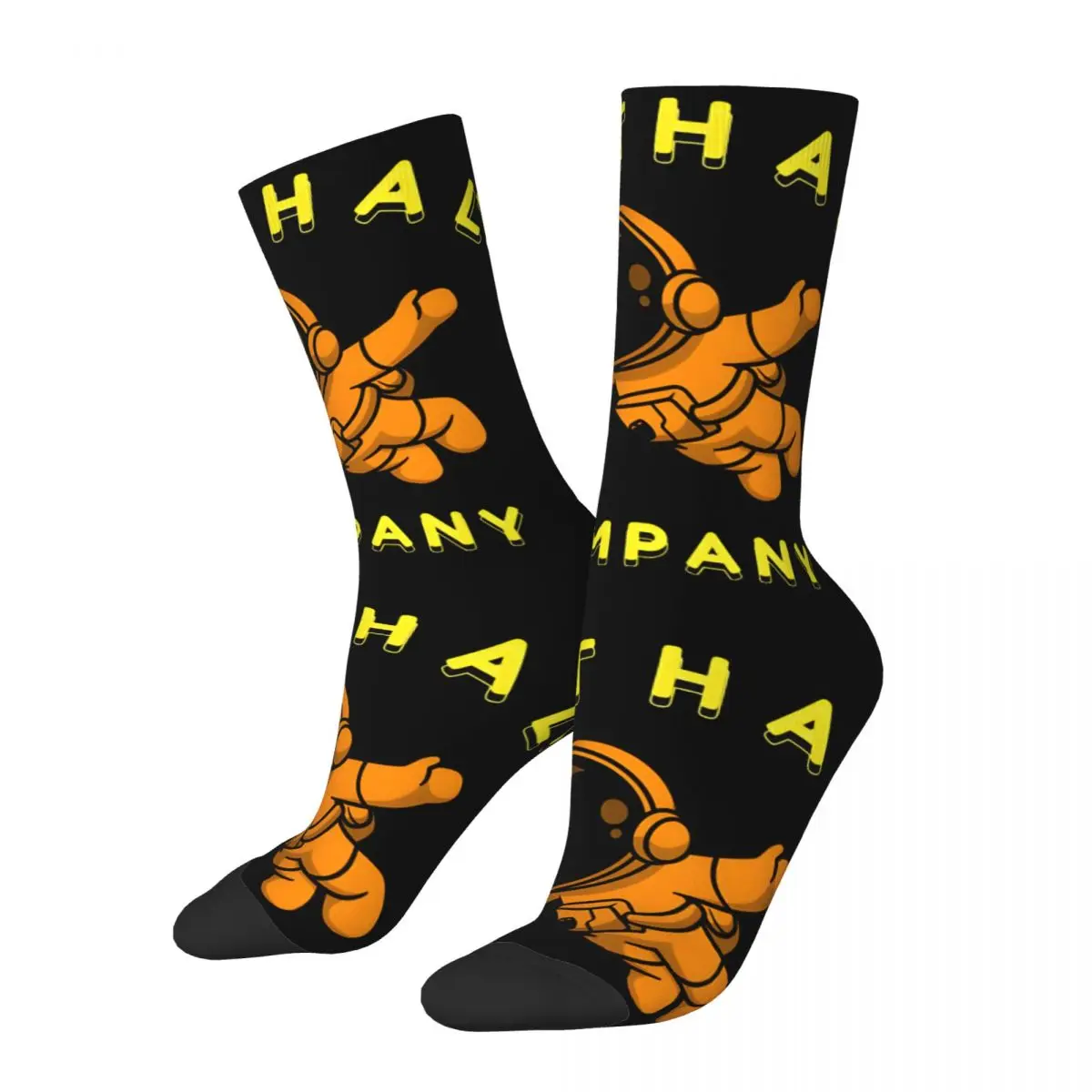 Hip Hop Retro Fun And Funny Crazy Men's compression Socks Unisex L-Lethal Company Harajuku Seamless Printed Funny Novelty Happy