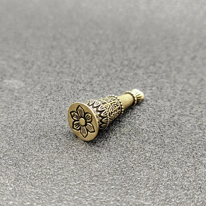 Brass Retro Gawu Box Bodhi Tower Pendant Pendant