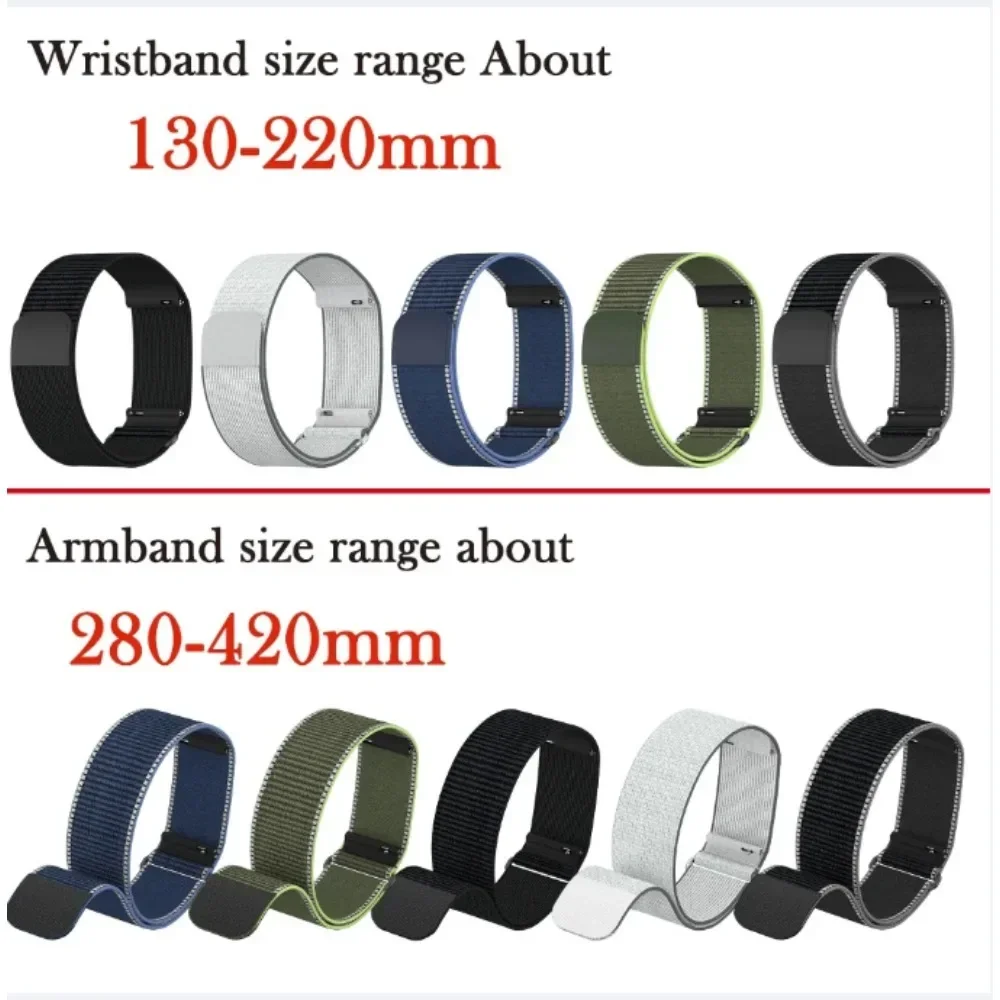 Magic Buckle Nylon Sport Strap for Amazfit Helio Wristband Armband Soft Wear‑Resistant Replacement Strap for Amazfit Helio Band
